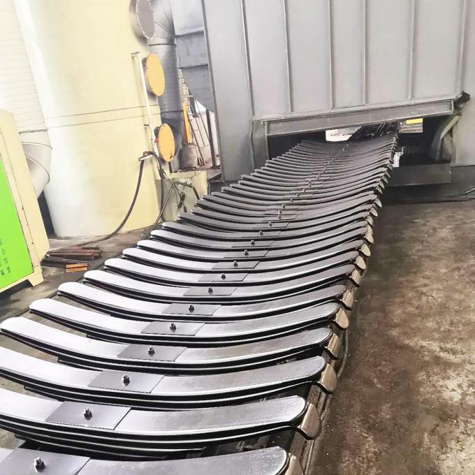 Black 64 KG 75×1210 Slipper Leaf Springs For Trailers